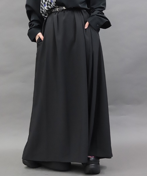 レイヤードラップ袴パンツ