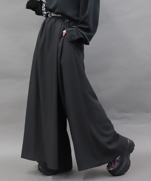 レイヤードラップ袴パンツ