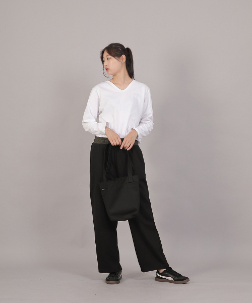 SAINTCREW（セントクルー）の「コットントラペーズポケットエコバッグ TPE-165 ブラックM（エコバッグ/サブバッグ・レディース・その他・フリー）」の5枚目の写真