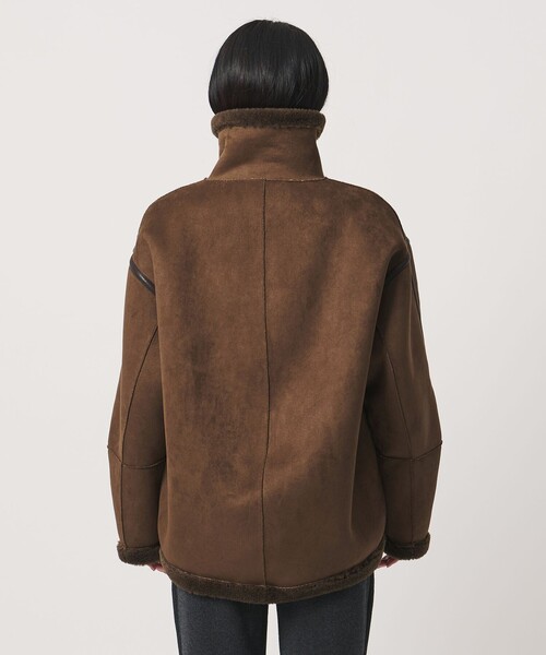 MARW UNITED ARROWS(マルゥ ユナイテッドアローズ)の「<MARW UNITED ARROWS>ムートン ライク ジャケット(その他アウター・レディース・ブラック/ダークブラウン・38/36)」の11枚目の写真