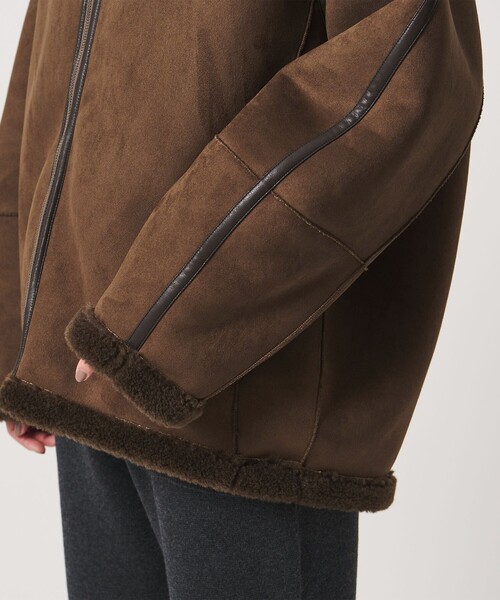 MARW UNITED ARROWS(マルゥ ユナイテッドアローズ)の「<MARW UNITED ARROWS>ムートン ライク ジャケット(その他アウター・レディース・ブラック/ダークブラウン・38/36)」の14枚目の写真