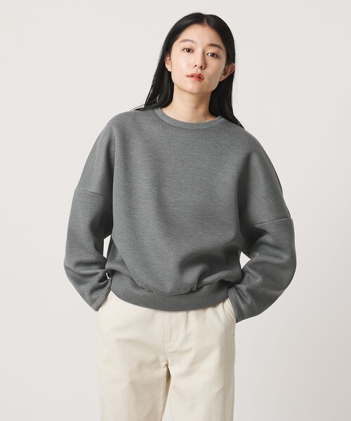 MARW UNITED ARROWS（マルゥ ユナイテッドアローズ）の「＜MARW UNITED ARROWS＞クルーネック ダンボール プルオーバー（スウェット・レディース・ダークグレー/ネイビー/ホワイト・FREE）」の2枚目の写真