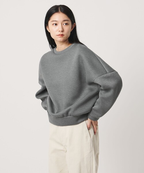 MARW UNITED ARROWS（マルゥ ユナイテッドアローズ）の「＜MARW UNITED ARROWS＞クルーネック ダンボール プルオーバー（スウェット・レディース・ダークグレー/ネイビー/ホワイト・FREE）」の4枚目の写真