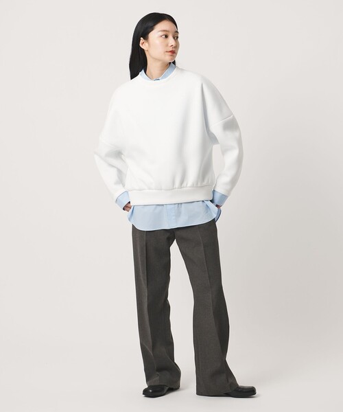 MARW UNITED ARROWS（マルゥ ユナイテッドアローズ）の「＜MARW UNITED ARROWS＞クルーネック ダンボール プルオーバー（スウェット・レディース・ダークグレー/ネイビー/ホワイト・FREE）」の8枚目の写真