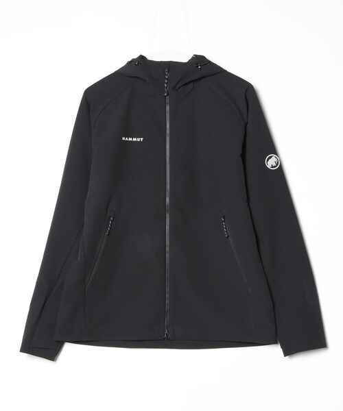 Mammut(マムート)の「マクン 2.0 ソフトシェル フーデッド ジャケット アジアンフィット Macun 2.0 SO Hooded Jacket AF Women(Tシャツ/カットソー・レディース・ブラック・SMALL/MEDIUM/LARGE)」の1枚目の写真