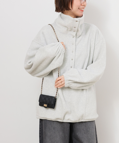 JOURNAL STANDARD relume(ジャーナルスタンダード レリューム)の「《追加》ソフトフリースオーバーサイズプルオーバー(その他トップス・レディース・チャコールグレー/ライトグレー/ベージュ・FREE)」の20枚目の写真