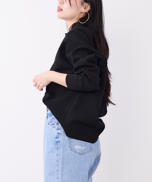 MICA&DEAL(マイカ&ディール)の「ミラノリブカラーカーディガン(ニット/セーター・レディース・グレー/キャメル/ブラック・FREE)」の20枚目の写真