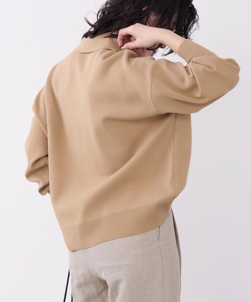 MICA&DEAL(マイカ&ディール)の「ミラノリブカラーカーディガン(ニット/セーター・レディース・グレー/キャメル/ブラック・FREE)」の14枚目の写真