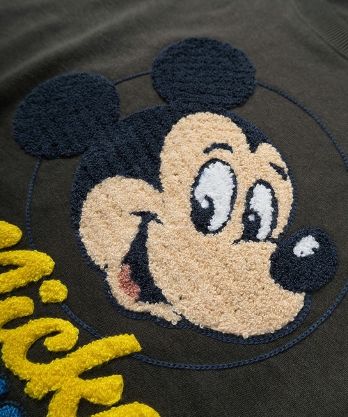 Disney(ディズニー)の「【71】【Disney/ディズニー】ミッキーマウス/ミニーマウス/ドナルドダック/デイジー/裏毛 ワイドシルエット クルーネック スウェット/トレーナー/オーバーサイズ/キャラクター/サガラ刺繍/レディース(S)(スウェット・レディース・パープル/チャコールグレー/オートミール/ピンク・M/L)」の15枚目の写真