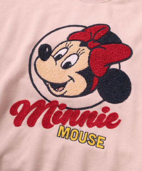 Disney(ディズニー)の「【71】【Disney/ディズニー】ミッキーマウス/ミニーマウス/ドナルドダック/デイジー/裏毛 ワイドシルエット クルーネック スウェット/トレーナー/オーバーサイズ/キャラクター/サガラ刺繍/レディース(S)(スウェット・レディース・パープル/チャコールグレー/オートミール/ピンク・M/L)」の18枚目の写真