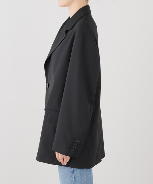 FRAMeWORK（フレームワーク）の「≪手洗い可 / UVカット≫UVカットウォッシャブルOVERジャケット（テーラードジャケット・レディース・ブラック/チャコールグレー・36/38）」の14枚目の写真