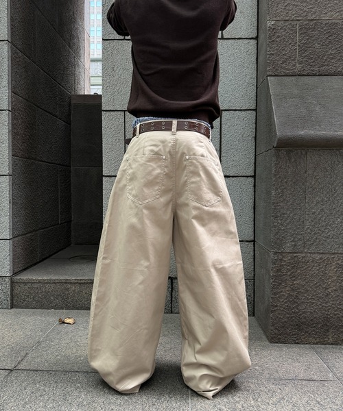 kutir(クティール)の「ASSORT TUCK DESIGN CHINO PANTS / アソートタックデザインチノパン(その他パンツ・メンズ・チャコールグレー/ベージュ/ブラック・SMALL/MEDIUM/LARGE)」の17枚目の写真
