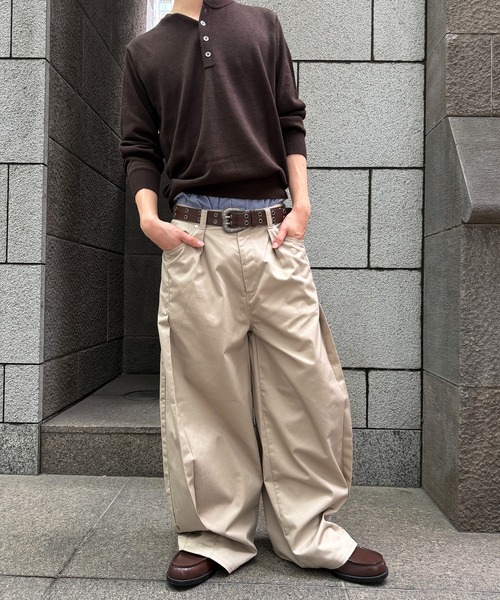 kutir(クティール)の「ASSORT TUCK DESIGN CHINO PANTS / アソートタックデザインチノパン(その他パンツ・メンズ・チャコールグレー/ベージュ/ブラック・SMALL/MEDIUM/LARGE)」の11枚目の写真