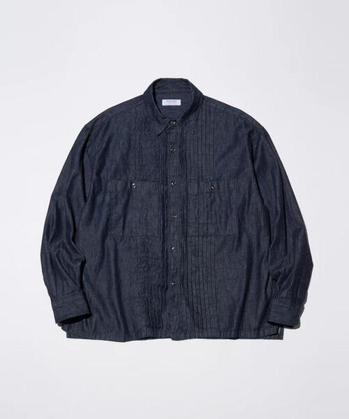 GARDEN TOKYO(ガーデントウキョウ)の「THOUSANDS/サウザンズ/DENIM BOSOM SHIRT(シャツ/ブラウス・メンズ・ホワイト/その他4・L/M)」の2枚目の写真
