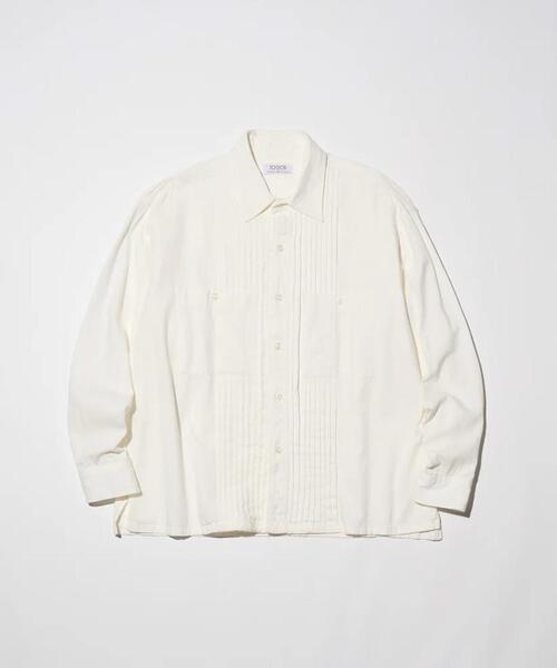 GARDEN TOKYO(ガーデントウキョウ)の「THOUSANDS/サウザンズ/DENIM BOSOM SHIRT(シャツ/ブラウス・メンズ・ホワイト/その他4・L/M)」の1枚目の写真