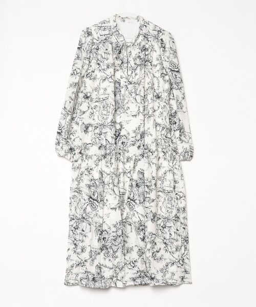 YUGA(ユーガ)の「YUGA_YGMC Korean-style Classic Print Bow-Tie Dress(ワンピース・レディース・ブルー/ブラック・FREE)」の16枚目の写真