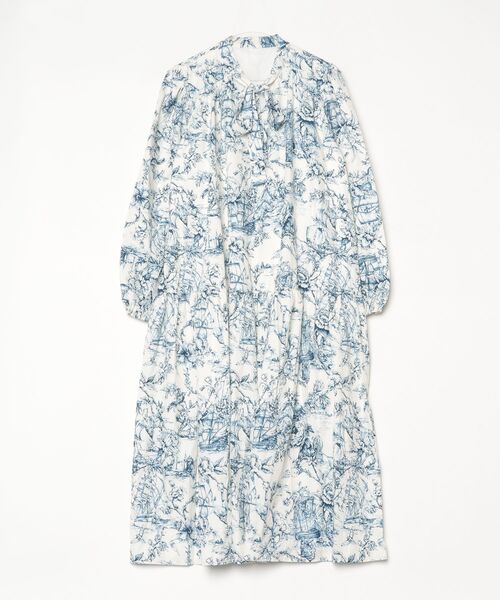 YUGA(ユーガ)の「YUGA_YGMC Korean-style Classic Print Bow-Tie Dress(ワンピース・レディース・ブルー/ブラック・FREE)」の17枚目の写真