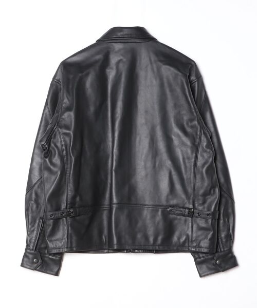 68&brothers(シックスティエイトアンドブラザーズ)の「68&BROTHERS / LEATHER AVIATOR JACKET(ライダースジャケット・メンズ・ブラック・MEDIUM/LARGE)」の2枚目の写真