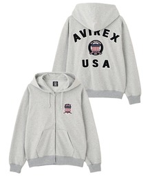 AVIREX -SIGNATURE VARSITY LOGO ZIP PZRKA