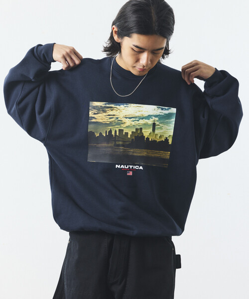 NAUTICA(ノーティカ)の「NAUTICA/ノーティカ Jiro Konami CREW SWEAT 1(スウェット・メンズ・ライトグレー/ネイビー・SMALL/MEDIUM/LARGE/X-LARGE)」の16枚目の写真