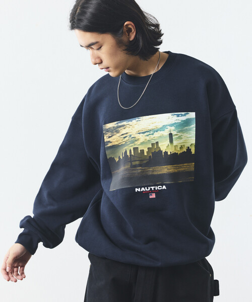 NAUTICA(ノーティカ)の「NAUTICA/ノーティカ Jiro Konami CREW SWEAT 1(スウェット・メンズ・ライトグレー/ネイビー・SMALL/MEDIUM/LARGE/X-LARGE)」の15枚目の写真