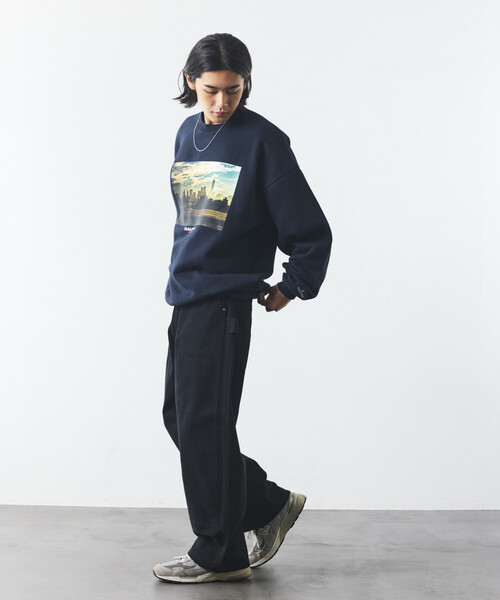 NAUTICA(ノーティカ)の「NAUTICA/ノーティカ Jiro Konami CREW SWEAT 1(スウェット・メンズ・ライトグレー/ネイビー・SMALL/MEDIUM/LARGE/X-LARGE)」の13枚目の写真