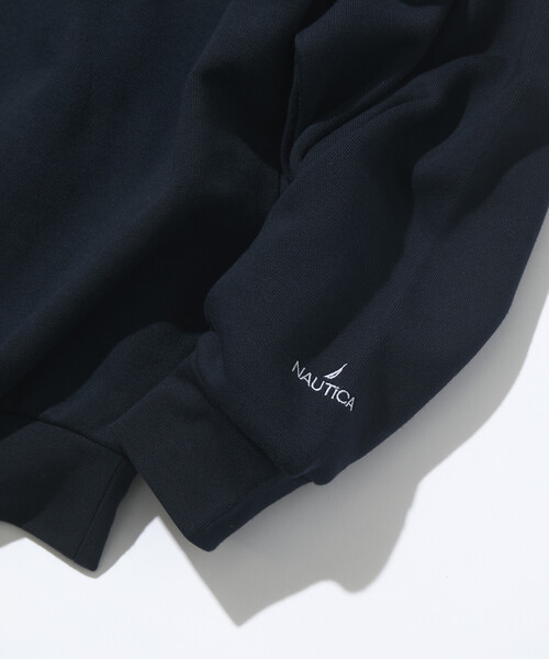 NAUTICA(ノーティカ)の「NAUTICA/ノーティカ Jiro Konami CREW SWEAT 1(スウェット・メンズ・ライトグレー/ネイビー・SMALL/MEDIUM/LARGE/X-LARGE)」の6枚目の写真