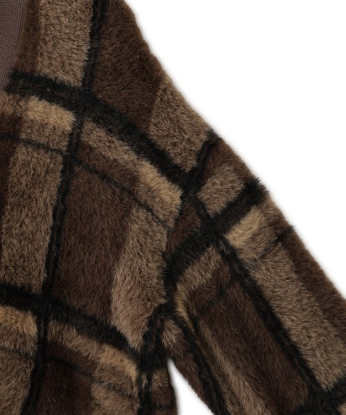 ADAM ET ROPE'(アダムエロペ)の「【WEB限定】ジャカードフェザーカーディガン(カーディガン/ボレロ・レディース・ブラウン系その他/グレー/ダークブラウン・FREE)」の15枚目の写真