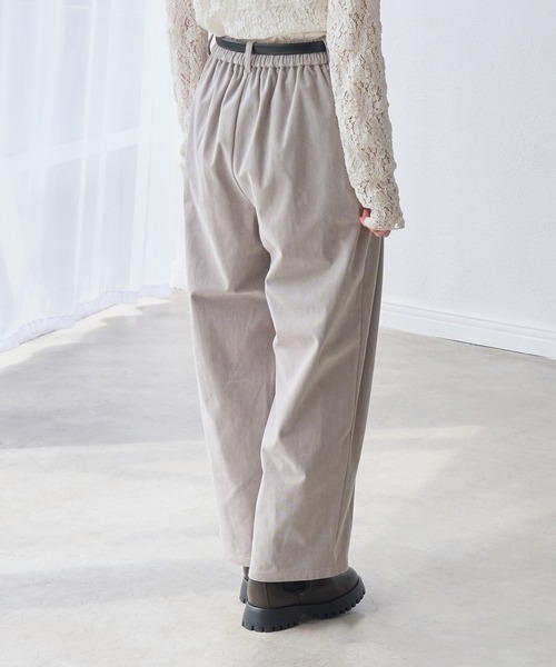 ROPE' PICNIC(ロペピクニック)の「トリコットコーデュロイジャージーパンツ(その他パンツ・レディース・ダークブラウン/グレー/キナリ・S/M/L)」の10枚目の写真