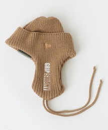NEW ERA | GRIP SWANY/グリップスワニー × NEW ERA/ニューエラ KNIT TRAPPER ニットキャップ ロゴ刺繍 秋 秋服 2026年秋冬(ニットキャップ/ビーニー)