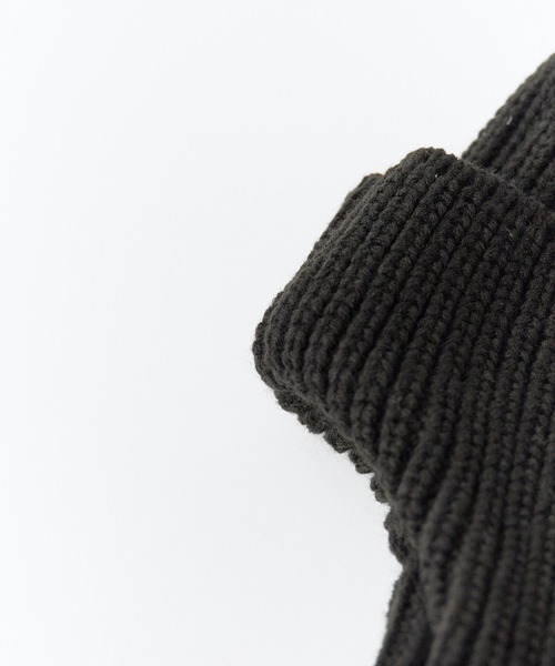 NEW ERA(ニューエラ)の「GRIP SWANY/グリップスワニー × NEW ERA/ニューエラ KNIT TRAPPER ニットキャップ ロゴ刺繍 秋 秋服 2026年秋冬(ニットキャップ/ビーニー・メンズ・ブラック/ベージュ/アイボリー・FREE)」の4枚目の写真