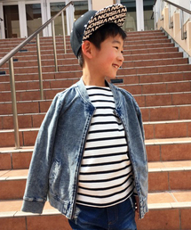 VENCEEXCHANGE | kids デニム裏毛 MA-1(MA-1)