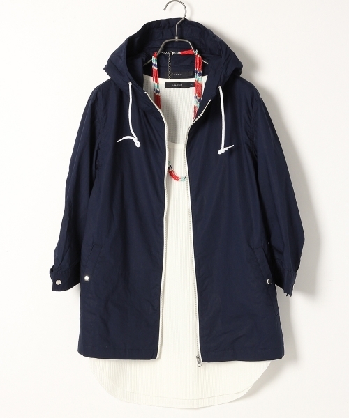 RAGEBLUE（レイジブルー）の「タイプライターシャツパーカ7分袖/719175（シャツ/ブラウス・メンズ・ネイビー/ホワイト/グリーン・MEDIUM/LARGE）」の3枚目の写真