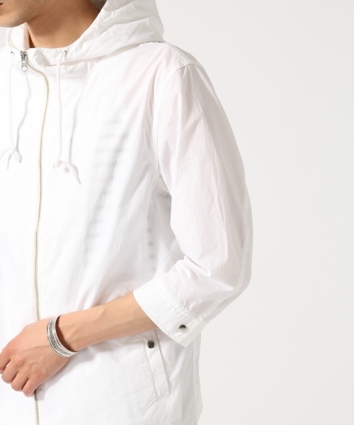 RAGEBLUE（レイジブルー）の「タイプライターシャツパーカ7分袖/719175（シャツ/ブラウス・メンズ・ネイビー/ホワイト/グリーン・MEDIUM/LARGE）」の8枚目の写真