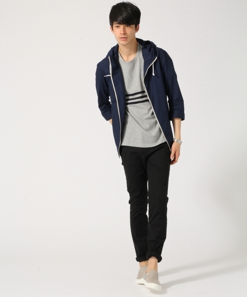 RAGEBLUE（レイジブルー）の「タイプライターシャツパーカ7分袖/719175（シャツ/ブラウス・メンズ・ネイビー/ホワイト/グリーン・MEDIUM/LARGE）」の17枚目の写真