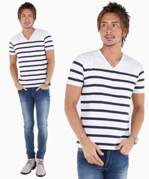 A.S.M | ボーダーＴシャツ(Tシャツ/カットソー)