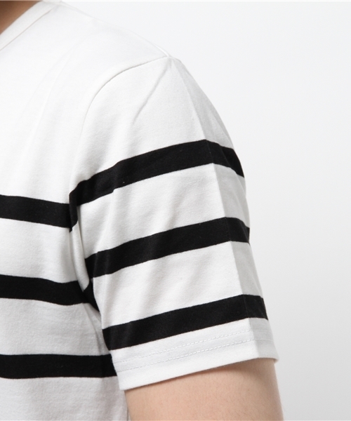 A.S.M（エーエスエム）の「ボーダーＴシャツ（Tシャツ/カットソー・メンズ・ブラック×ホワイト/ホワイト×ブラック/ホワイト×ネイビー/ブルー系その他・50/48）」の20枚目の写真