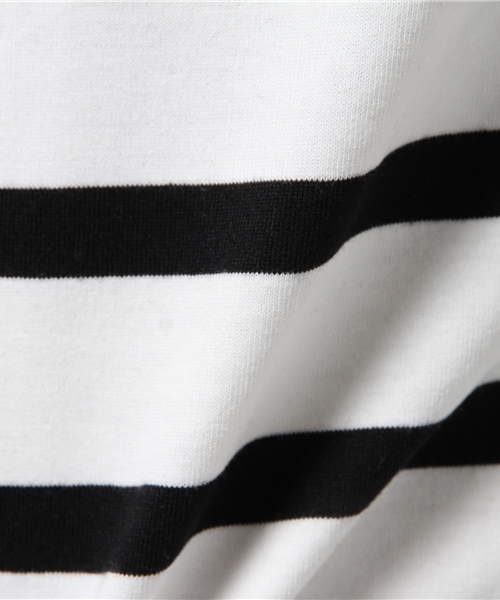 A.S.M（エーエスエム）の「ボーダーＴシャツ（Tシャツ/カットソー・メンズ・ブラック×ホワイト/ホワイト×ブラック/ホワイト×ネイビー/ブルー系その他・50/48）」の14枚目の写真