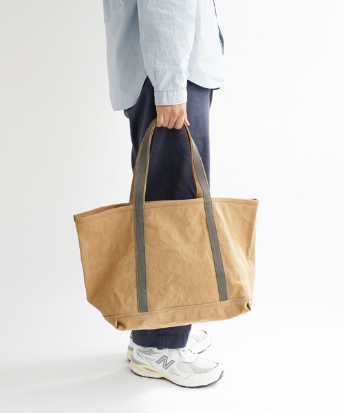 ARTS & CRAFTS（アーツアンドクラフト）の「アーツアンドクラフツ / #9 CANVAS 9号キャンバス / BASIC TOTE  ベーシックトート（トートバッグ・メンズ・オリーブ/タン/ブラック/オフホワイト・FREE）」の12枚目の写真