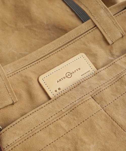 ARTS & CRAFTS（アーツアンドクラフト）の「アーツアンドクラフツ / #9 CANVAS 9号キャンバス / BASIC TOTE  ベーシックトート（トートバッグ・メンズ・オリーブ/タン/ブラック/オフホワイト・FREE）」の5枚目の写真