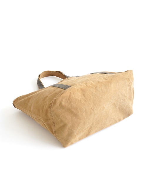 ARTS & CRAFTS（アーツアンドクラフト）の「アーツアンドクラフツ / #9 CANVAS 9号キャンバス / BASIC TOTE  ベーシックトート（トートバッグ・メンズ・オリーブ/タン/ブラック/オフホワイト・FREE）」の9枚目の写真