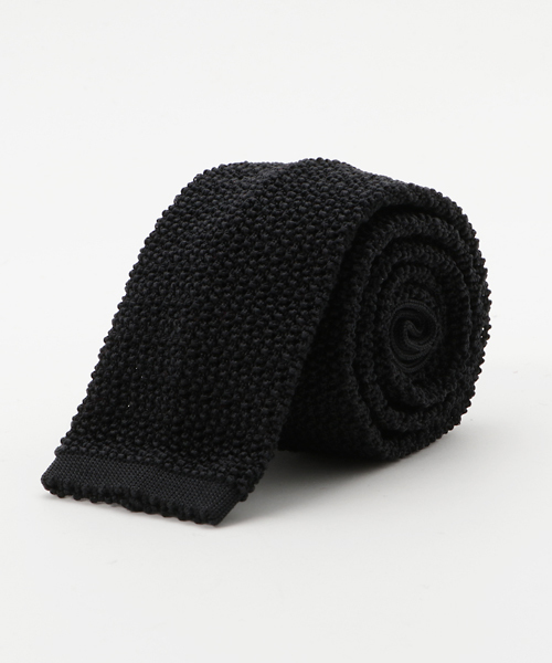 ascot(アスコット)の「ASCOT シルクニットタイ - Made In Germany -(ネクタイ・メンズ・ホワイト/ブラック/ブラウン/スカイブルー/ネイビー/レッド/オレンジ/コバルトブルー/ボルドー・FREE)」の3枚目の写真