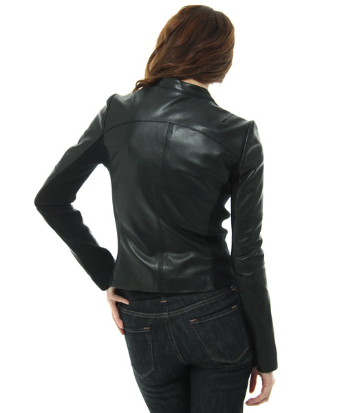 AMBIENT(アンビエント)の「シングルライダースジャケット(ライダースジャケット・レディース・ブラック・1/2)」の3枚目の写真