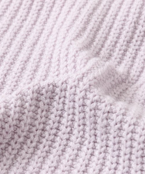 URBAN RESEARCH（アーバンリサーチ）の「UR BACKねじり片畦ニット（ニット/セーター・レディース・ライトカーキ/オフホワイト/ラベンダー・FREE）」の5枚目の写真
