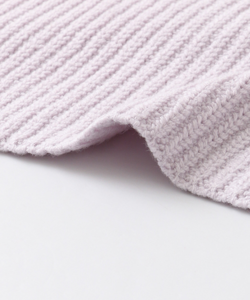 URBAN RESEARCH（アーバンリサーチ）の「UR BACKねじり片畦ニット（ニット/セーター・レディース・ライトカーキ/オフホワイト/ラベンダー・FREE）」の6枚目の写真