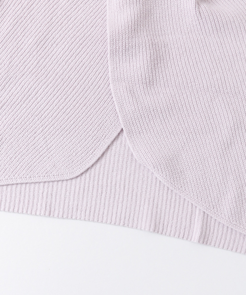 URBAN RESEARCH（アーバンリサーチ）の「UR BACKねじり片畦ニット（ニット/セーター・レディース・ライトカーキ/オフホワイト/ラベンダー・FREE）」の8枚目の写真