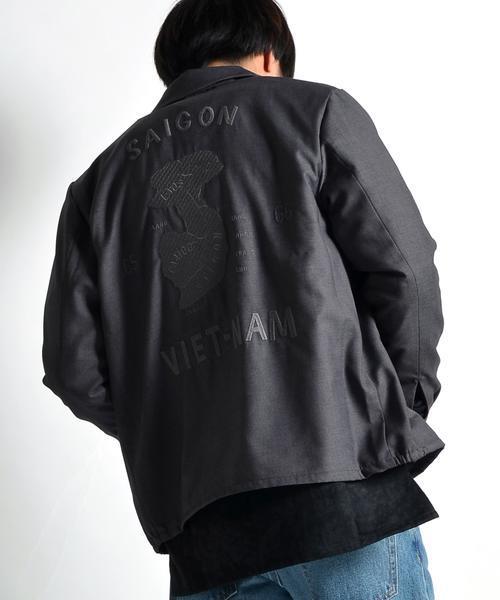 SHIPS JET BLUE（シップスジェットブルー）の「SHIPS JET BLUE: T/R ベトジャン■（その他アウター・メンズ・ブラック/グレー・SMALL/LARGE/MEDIUM）」の2枚目の写真