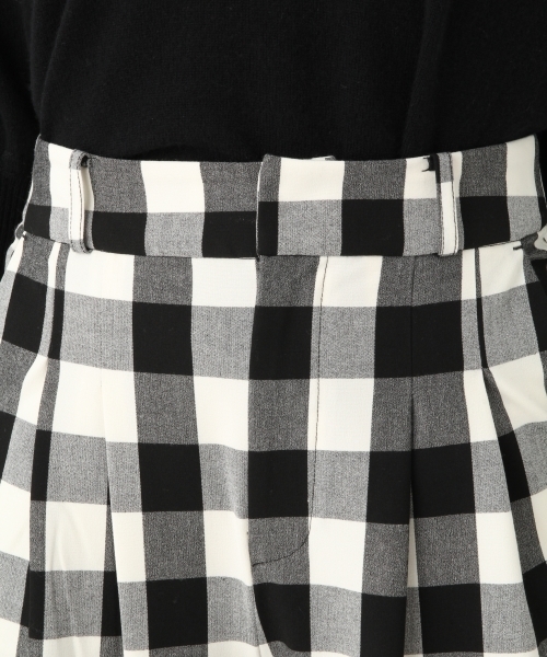 A part by（アパートバイ）の「ギンガムワイドパンツ　747292（その他パンツ・レディース・ブラック/グリーン・MEDIUM/LARGE）」の7枚目の写真
