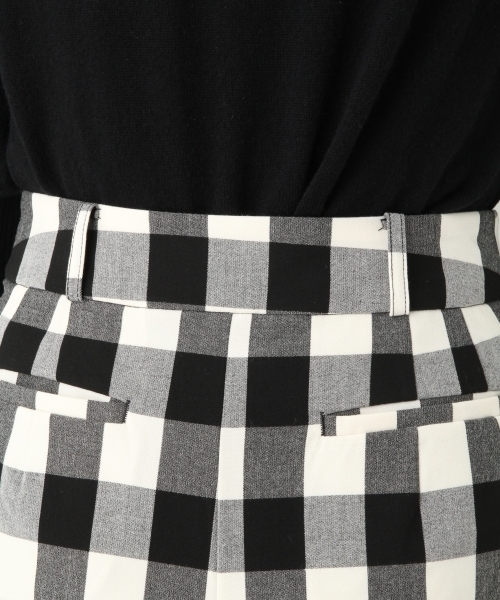 A part by（アパートバイ）の「ギンガムワイドパンツ　747292（その他パンツ・レディース・ブラック/グリーン・MEDIUM/LARGE）」の10枚目の写真
