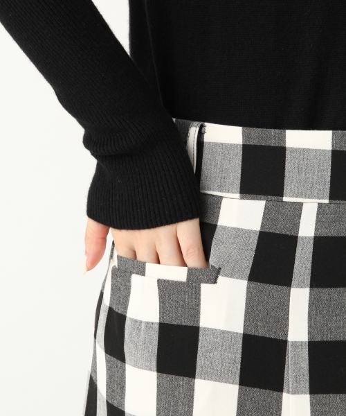 A part by（アパートバイ）の「ギンガムワイドパンツ　747292（その他パンツ・レディース・ブラック/グリーン・MEDIUM/LARGE）」の11枚目の写真